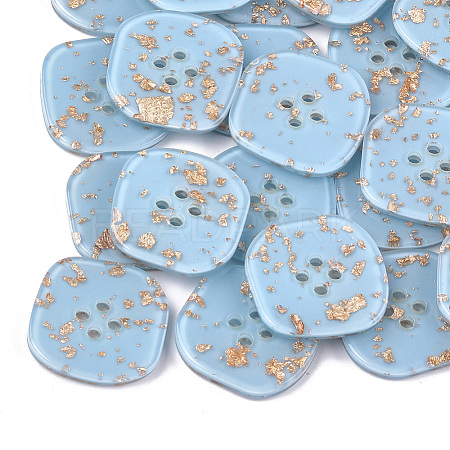 4-Hole Cellulose Acetate(Resin) Buttons BUTT-S023-10A-05-1