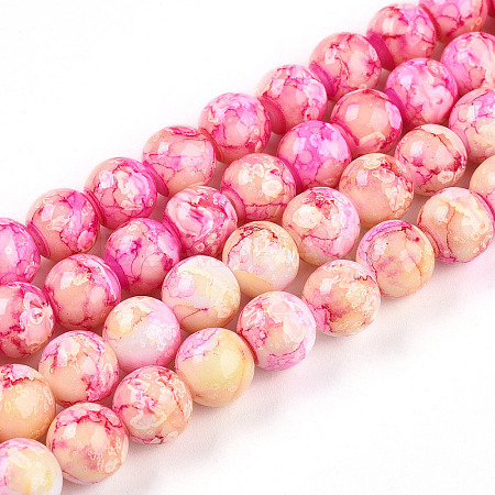 Baking Paint Glass Beads X1-DGLA-N003-10mm-A01-1