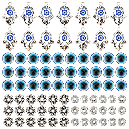 DIY Evil Eye Jewelry Kits DIY-NB0004-73AS-1