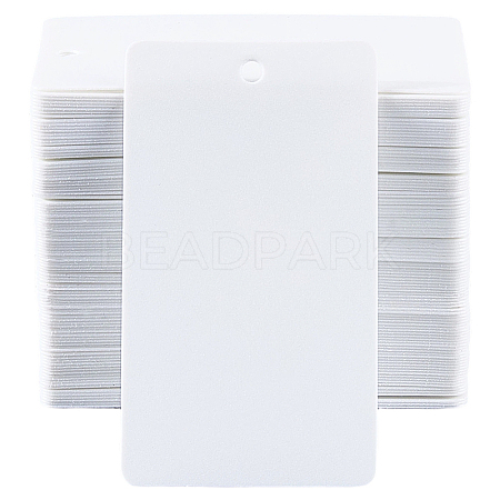 100Pcs Rectangle PP Plastic Price Tags CDIS-SP0001-39-1