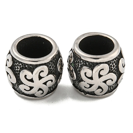 316 Surgical Stainless Steel European Beads STAS-Q326-01AS-05-1