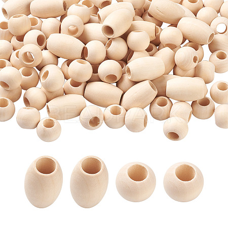 Natural Wooden Beads WOOD-TA0001-48-1