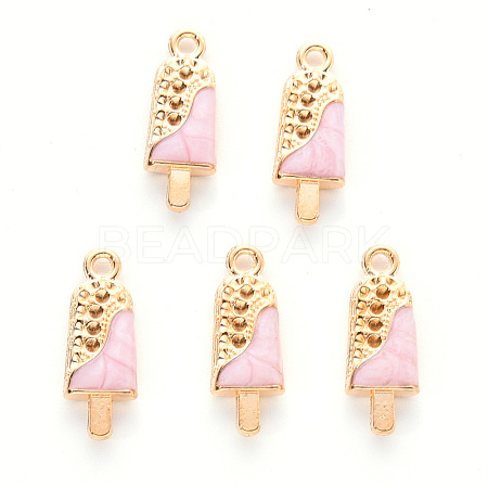 Alloy Enamel Pendants ENAM-R059-05A-RS-1