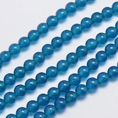 Natural & Dyed Malaysia Jade Bead Strands G-A146-6mm-A23-1