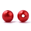 Spray Painted ABS Plastic Imitation Pearl Beads OACR-T015-05B-13-1