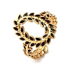 304 Stainless Steel Enamel Cuff Rings for Women RJEW-F194-02G-2