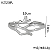 304 Stainless Steel Cuff Bangles STAS-OY009-17P-2