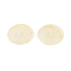 Spray Painted Natural Capiz Shell Disc Links Connector Charms SSHEL-T017-32H-2