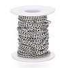 Tarnish Resistant 304 Stainless Steel Cuban Link Chains CHS-M003-13P-A-4