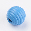 Natural Maple Wood Beehive Beads X-WOOD-Q030-48E-2