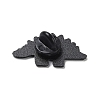 Black Zinc Alloy Brooches JEWB-L018-01EB-02-2