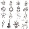 SUNNYCLUE 96Pcs 16 Style Tibetan Style Alloy Pendants FIND-SC0004-75-1