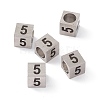 Tarnish Resistant 303 Stainless Steel European Beads STAS-G286-P05-3