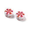 Two Tone Opaque Acrylic Beads X-OACR-D282-04A-2