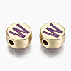 Alloy Enamel Beads ENAM-S122-029W-RS-2