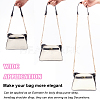 WADORN 3Pcs 3 Style PU Leather Curb Chain Bag Straps FIND-WR0010-42B-3