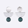 Rubberized Style Acrylic Dangle Earrings EJEW-JE03629-02-2