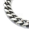 Men's 304 Stainless Steel Cuban Link Chain Bracelets STAS-A051-04B-3