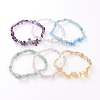 Natural Gemstone Beads Stretch Bracelets BJEW-JB05876-1