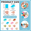 14Pcs 14 Styles Book Shape Silicone Beads SIL-TA0002-71-4