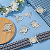 6Sets Zinc Alloy Side Release Buckles FIND-BC0013-98B-5