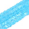 Frosted Transparent Glass Beads Strands GLAA-N054-4mm-08-1