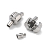 304 Stainless Steel European Clasps with Cord Ends SA-CBABC0F-06P-2