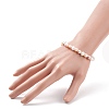 Natural Pearl Beaded Slider Bracelet for Women BJEW-JB08330-02-3