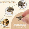 8Pcs Brass Tortoise Figurine Statue for Living Room Table Home Decoration DJEW-GO0001-12-3