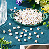 500Pcs Plating Acrylic Beads PACR-TADJ0001-01J-4