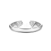 TINYSAND Cute and Delicate Cat Ears Rhodium Plated 925 Sterling Silver Cuff Rings TS-R389-S-2