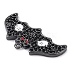 Rack Plating Brass Cubic Zirconia Pendants KK-D031-09B-01-3