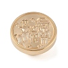 Christmas Series Wax Seal Brass Stamp Head AJEW-Z031-04G-05-2