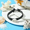 Adjustable Cowhide Leather Cord Braided Bracelets BJEW-JB04438-02-4