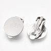 Tarnish Resistant 304 Stainless Steel Clip-on Earring Findings STAS-T045-33D-P-2