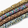 Electroplate Non-magnetic Synthetic Hematite Beads Strands G-N0321-07-1