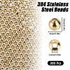 304 Stainless Steel Beads STAS-SC0006-92C-2