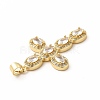 Rack Plating Brass Cubic Zirconia Pendants X-KK-G456-25G-01-3