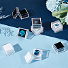 Olycraft 24Pcs 2 Colors Square Transparent Plastic Loose Diamond Box CON-OC0001-53-4