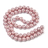Electroplated Shell Pearl Beads Strands X-BSHE-G041-6mm-05-4