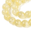 Transparent Half Spray Painted Glass Beads Strands LS-GLAA-Q110-02A-01-3