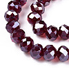 Electroplate Glass Beads Strands EGLA-A034-T1mm-A28-3