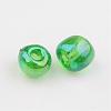 Transparent Rainbow Colours Round Glass Seed Beads X-SEED-A007-4mm-167-2