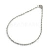 Tarnish Resistant Fashionable 304 Stainless Steel Rope Chain Bracelet Making STAS-A028-B051P-1