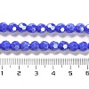Electroplate Opaque Glass Beads Strands EGLA-A035-P6mm-A07-4