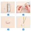 Ion Plating(IP) 304 Stainless Steel Cup Pearl Peg Bails Pin Pendants STAS-UN0009-04G-7