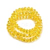 Electroplate Transparent Glass Beads Strands EGLA-B011-08A-AB06-2