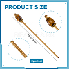 2Pcs Brass Hair Sticks OHAR-PH00001-2