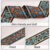 Ethnic style Embroidery Polyester Ribbons OCOR-WH0079-25A-4