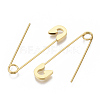 201 Stainless Steel Safety Pins Earrings STAS-S079-197G-2